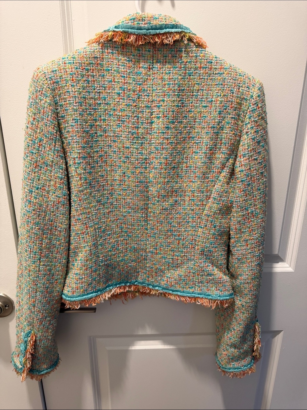 Cynthia Steffe⎼Multi-Color Tweed Cropped Blazer, Sz S - Picture 5 of 5